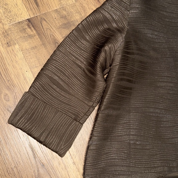 IC by CONNIE K. Brown Textured Jacket - Picture 3 of 13